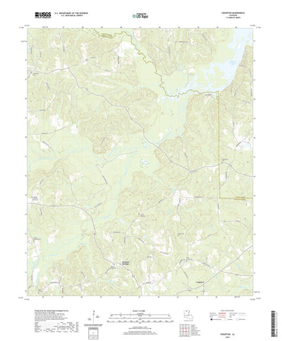United States Geological Survey Cedarton, LA (2020, 24000-Scale) digital map