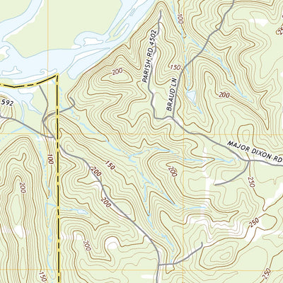 United States Geological Survey Cedarton, LA (2020, 24000-Scale) digital map