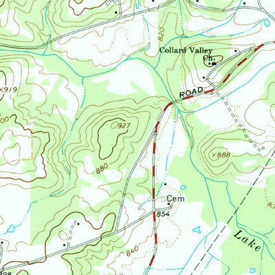 United States Geological Survey Cedartown East, GA (1967, 24000-Scale) digital map