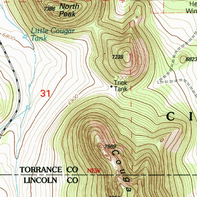 United States Geological Survey Cedarvale, NM (1995, 24000-Scale) digital map