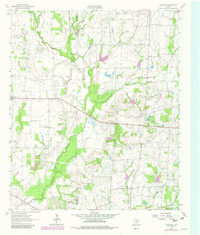 United States Geological Survey Cedarvale, TX (1962, 24000-Scale) digital map