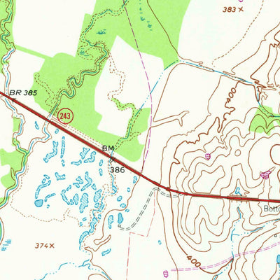 United States Geological Survey Cedarvale, TX (1962, 24000-Scale) digital map
