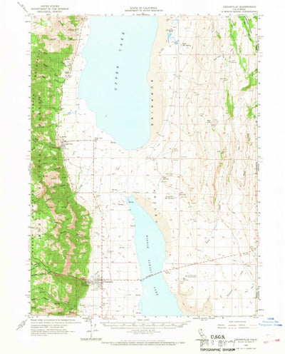 United States Geological Survey Cedarville, CA (1962, 62500-Scale) digital map
