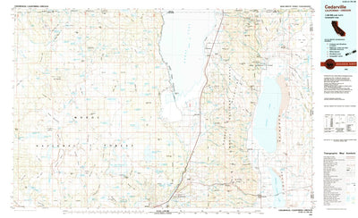 United States Geological Survey Cedarville, CA-OR (1983, 100000-Scale) digital map
