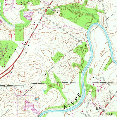 United States Geological Survey Cedarville, IN (1963, 24000-Scale) digital map