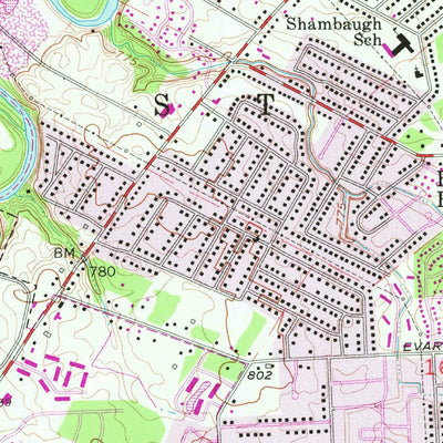United States Geological Survey Cedarville, IN (1963, 24000-Scale) digital map