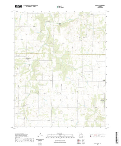 United States Geological Survey Cedarville, MO (2021, 24000-Scale) digital map