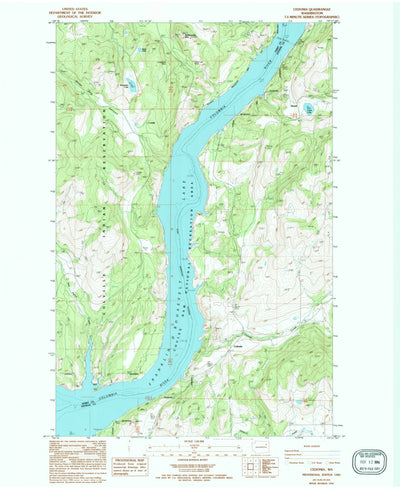 United States Geological Survey Cedonia, WA (1985, 24000-Scale) digital map