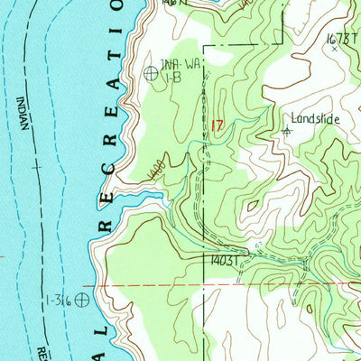 United States Geological Survey Cedonia, WA (1985, 24000-Scale) digital map