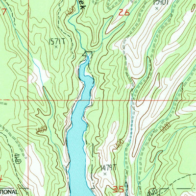 United States Geological Survey Cedonia, WA (1985, 24000-Scale) digital map