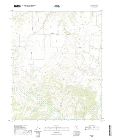 United States Geological Survey Cee Vee, TX (2022, 24000-Scale) digital map