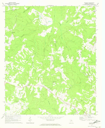 United States Geological Survey Celeste, GA (1971, 24000-Scale) digital map