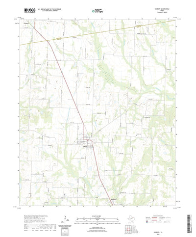United States Geological Survey Celeste, TX (2022, 24000-Scale) digital map