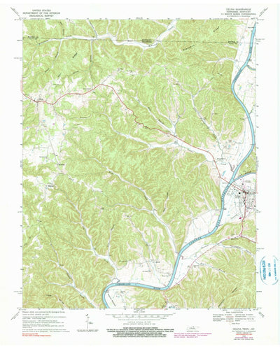 United States Geological Survey Celina, TN-KY (1968, 24000-Scale) digital map