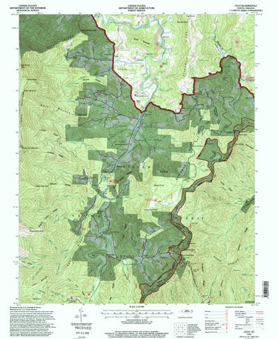 United States Geological Survey Celo, NC (1994, 24000-Scale) digital map