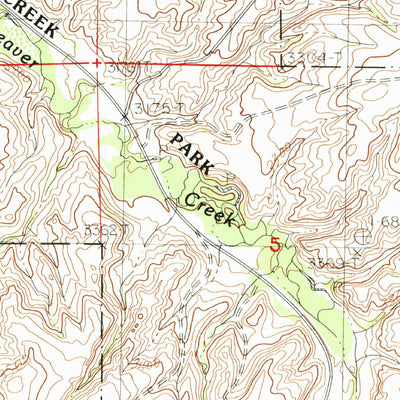 United States Geological Survey Cement Hill, MT (1984, 24000-Scale) digital map