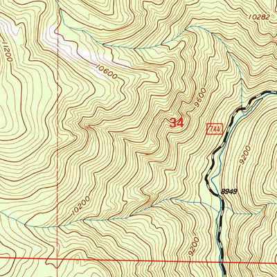 United States Geological Survey Cement Mountain, CO (2001, 24000-Scale) digital map