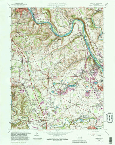 United States Geological Survey Cementon, PA (1992, 24000-Scale) digital map