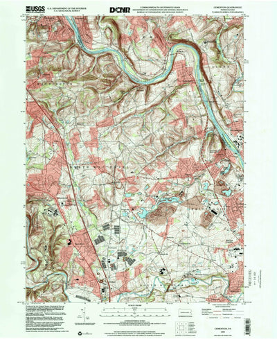 United States Geological Survey Cementon, PA (1999, 24000-Scale) digital map