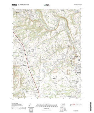 United States Geological Survey Cementon, PA (2023, 24000-Scale) digital map
