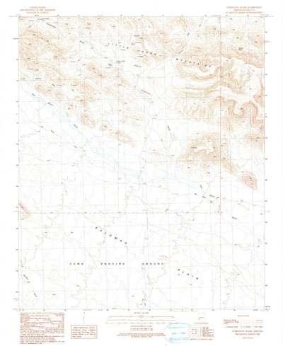 United States Geological Survey Cementosa Wash, AZ (1990, 24000-Scale) digital map