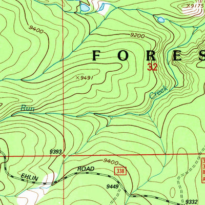 United States Geological Survey Centennial, WY (1992, 24000-Scale) digital map