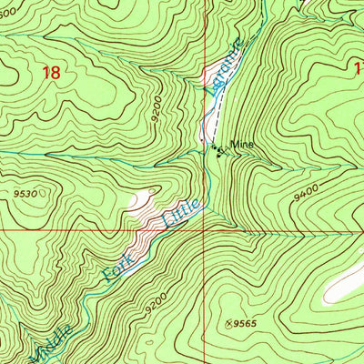 United States Geological Survey Centennial, WY (1992, 24000-Scale) digital map