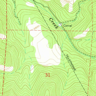 United States Geological Survey Center Creek, UT (1967, 24000-Scale) digital map