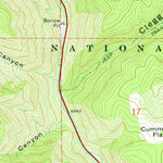 United States Geological Survey Center Creek, UT (1967, 24000-Scale) digital map