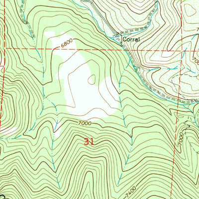 United States Geological Survey Center Creek, UT (1993, 24000-Scale) digital map