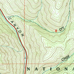 United States Geological Survey Center Creek, UT (1998, 24000-Scale) digital map