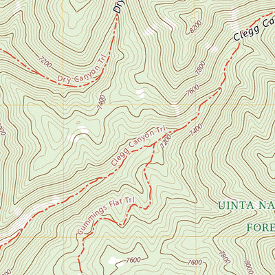 United States Geological Survey Center Creek, UT (2023, 24000-Scale) digital map