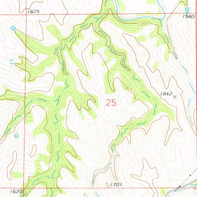 United States Geological Survey Center East, NE (1974, 24000-Scale) digital map