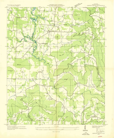 United States Geological Survey Center Grove, AL (1936, 24000-Scale) digital map