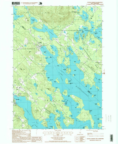 United States Geological Survey Center Harbor, NH (1998, 24000-Scale) digital map