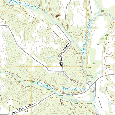 United States Geological Survey Center Hill, AL (2021, 24000-Scale) digital map