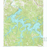 United States Geological Survey Center Hill Dam, TN (1962, 24000-Scale) digital map