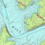 United States Geological Survey Center Hill Dam, TN (1962, 24000-Scale) digital map