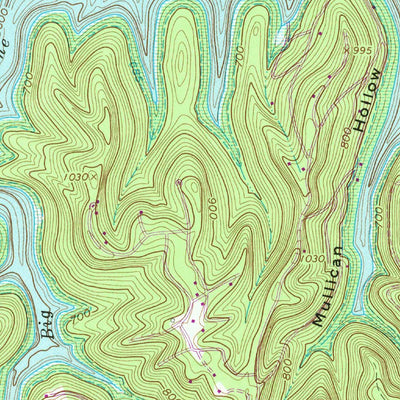 United States Geological Survey Center Hill Dam, TN (1962, 24000-Scale) digital map