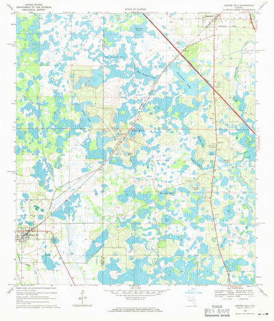 United States Geological Survey Center Hill, FL (1969, 24000-Scale) digital map