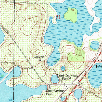 United States Geological Survey Center Hill, FL (1969, 24000-Scale) digital map