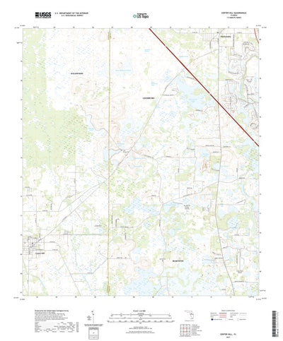 United States Geological Survey Center Hill, FL (2021, 24000-Scale) digital map