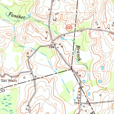 United States Geological Survey Center, KY (1961, 24000-Scale) digital map