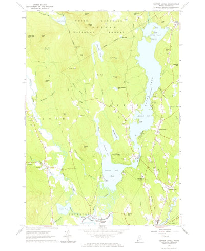 United States Geological Survey Center Lovell, ME (1963, 24000-Scale) digital map