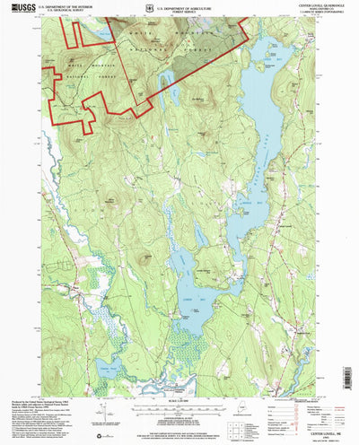 United States Geological Survey Center Lovell, ME (1995, 24000-Scale) digital map