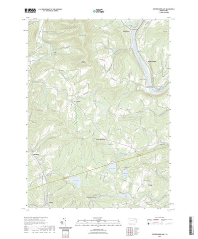 United States Geological Survey Center Moreland, PA (2023, 24000-Scale) digital map