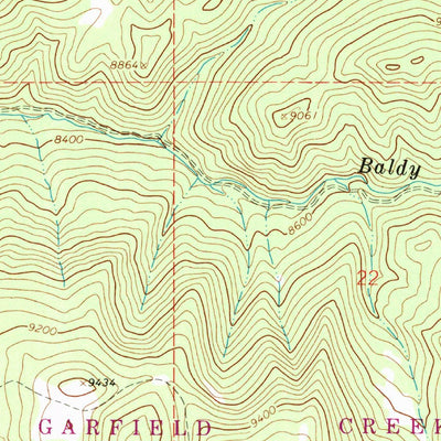 United States Geological Survey Center Mountain, CO (1963, 24000-Scale) digital map