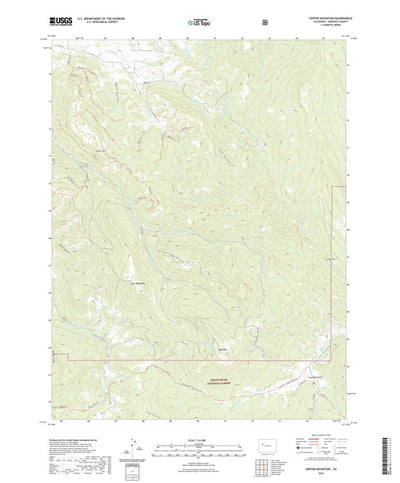 United States Geological Survey Center Mountain, CO (2022, 24000-Scale) digital map