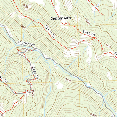 United States Geological Survey Center Mountain, CO (2022, 24000-Scale) digital map