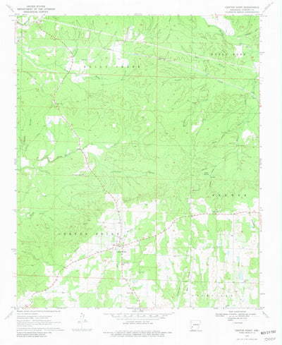 United States Geological Survey Center Point, AR (1970, 24000-Scale) digital map